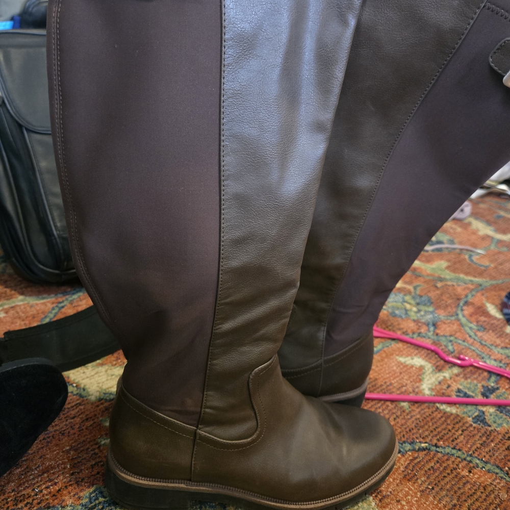 Dr. Scholl's Women's Dark Brown Tall Heeled Boots